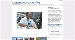 Desktop Screenshot of livedancingarchive.org